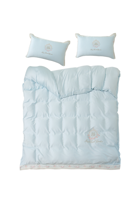 Monroe(blue)——three-piece set of  embroidered bedding