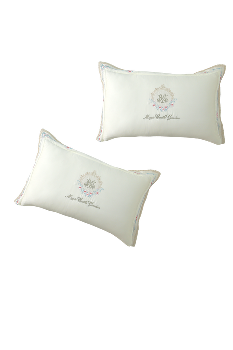 Monroe(Beige white)——Embroidery pillowcase