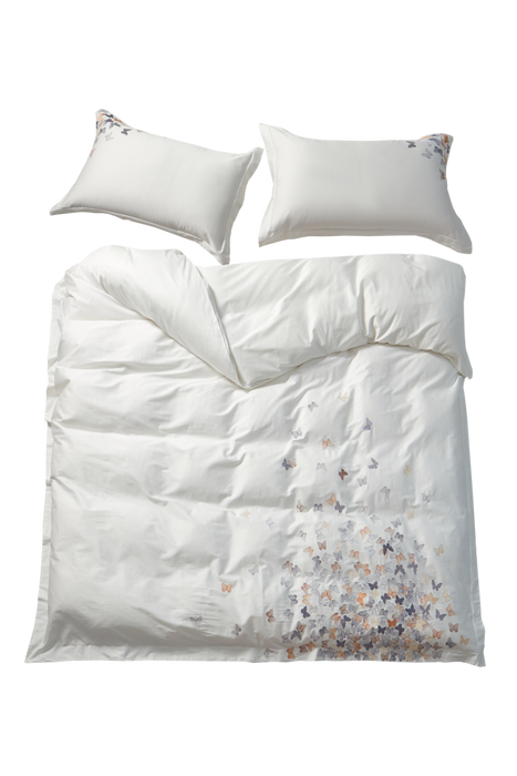Little butterfly(white)——three-piece set of  embroidered bedding
