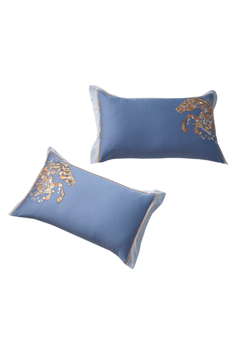 Star horse(blue)——Embroidery pillowcase