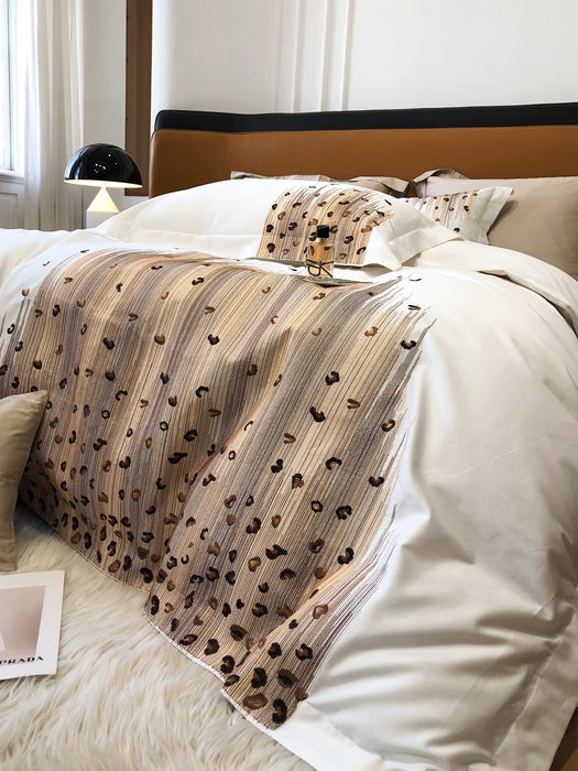 Rambo(white)——three-piece set of  embroidered bedding