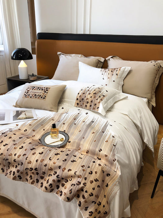 Rambo(white)——three-piece set of  embroidered bedding